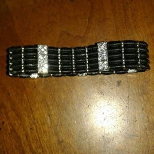 Vintage black and silver brace